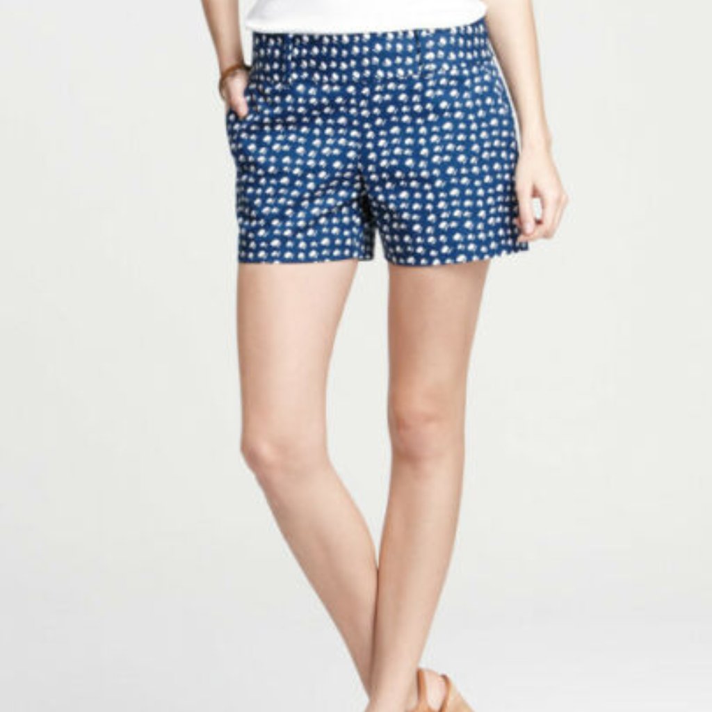 Ann Taylor Abstract Printed Shorts Nwt